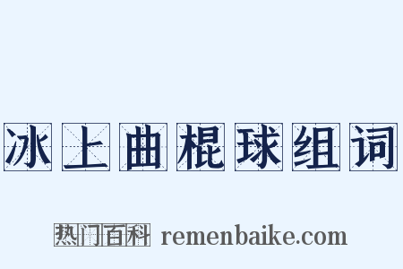 冰上曲棍球组词是什么意思的图片